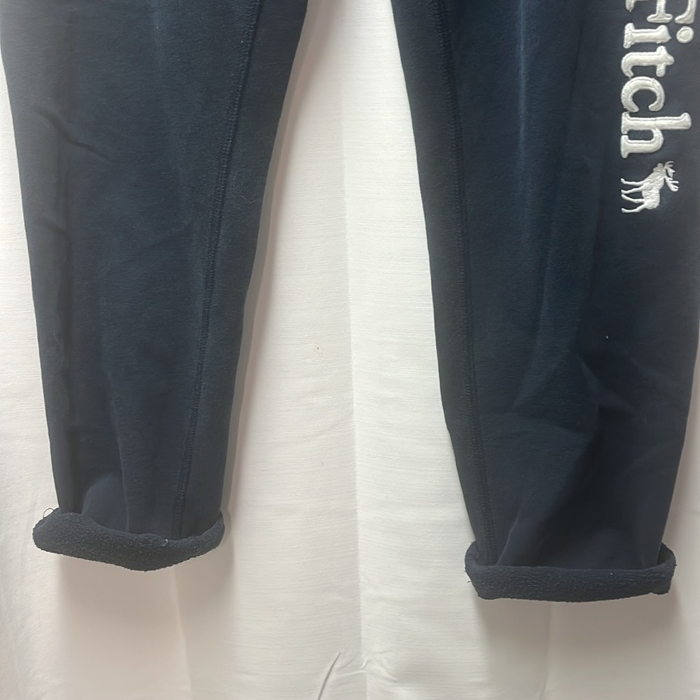 Abercrombie & Fitch Y2K‎ Navy Blue Roll Up Moose Joggers- S - Picture 6 of 7